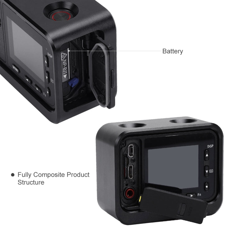 PULUZ für Sony RX0 Schutzkäfig aus Aluminiumlegierung + 37-mm-UV-Filterobjektiv + Objektiv-Sonnenschutz mit Schrauben und Schraubendrehern, Käfig Schwarz, Käfig Gold, Käfig Blau, Käfig Rot, Käfig Silber, Käfig Schwarz (US)
