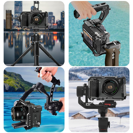 For Sony ILCE-A7CM2 / Alpha 7C II / Alpha 7CR PULUZ Metal Camera Cage Stabilizer Rig, For Sony ILCE-A7CM2 / Alpha 7CR