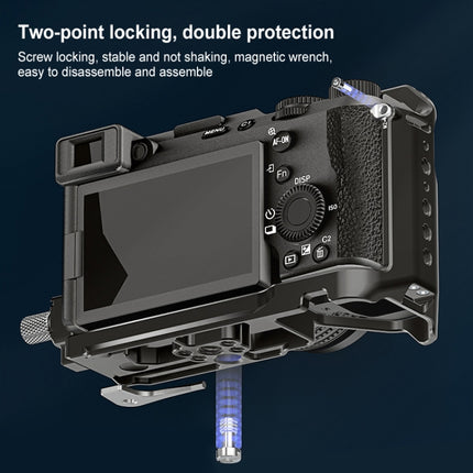 For Sony ILCE-A7CM2 / Alpha 7C II / Alpha 7CR PULUZ Metal Camera Cage Stabilizer Rig, For Sony ILCE-A7CM2 / Alpha 7CR