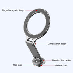Foldable MagSafe Magnet Cold Shoe On-Camera Phone Mount