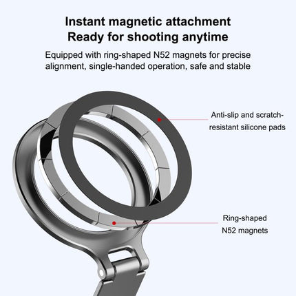 Foldable MagSafe Magnet Cold Shoe On-Camera Phone Mount, Cold Shoe Mount