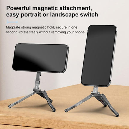 Foldable MagSafe Magnet Tripod Desk Phone Mount Handle Bracket