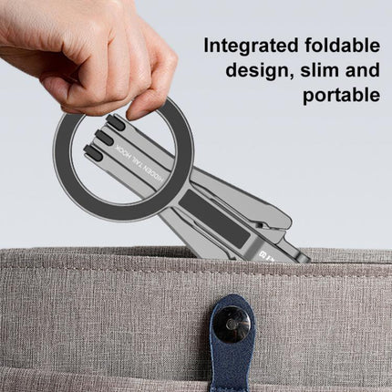 Foldable MagSafe Magnet Tripod Desk Phone Mount Handle Bracket