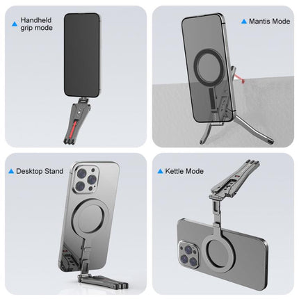 Foldable MagSafe Magnet Tripod Desk Phone Mount Handle Bracket