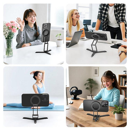 MagSafe Desktop Live Streaming Magnetic Foldable Phone Holder Bracket