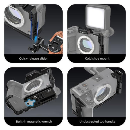 For Sony Sony Cinema Line FX2 / ILME-FX2B PULUZ Metal Camera Cage Stabilizer Rig, For Sony Cinema Line FX2 Cage