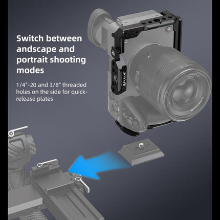For Sony Sony Cinema Line FX2 / ILME-FX2B PULUZ Metal Camera Cage Stabilizer Rig, For Sony Cinema Line FX2 Cage