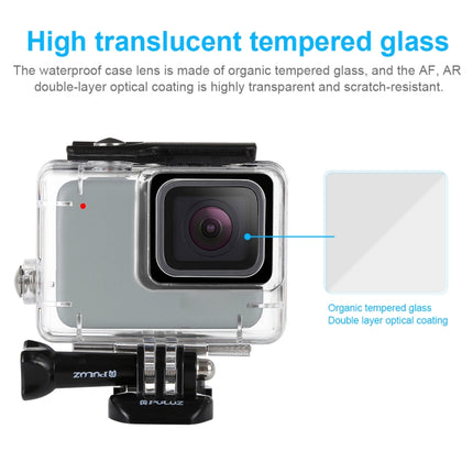 PULUZ 45m Underwater Waterproof Housing Diving Case for GoPro HERO7 Silver / HERO7 White, with Buckle Basic Mount & Screw, For HERO7