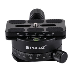 PULUZ Aluminum Alloy 360 Degree Rotation Panorama Ball Head with Quick Release Plate for Camera Tripod Head, Panorama Ball Head