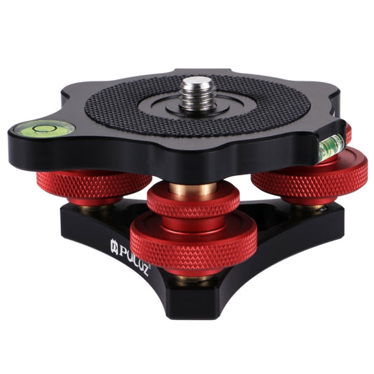 PULUZ Aluminum Alloy Adjustment Dials Leveling Base Ball Head for Camera Tripod Head, Leveling Base