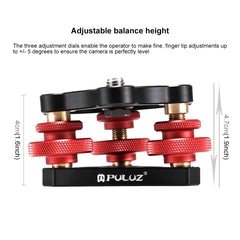 PULUZ Aluminum Alloy Adjustment Dials Leveling Base Ball Head for Camera Tripod Head, Leveling Base