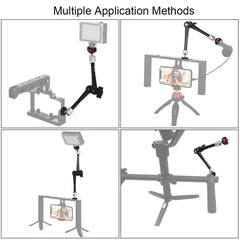 PULUZ 11 inch Aluminium Alloy Adjustable Articulating Friction Magic Arm, 11 inch