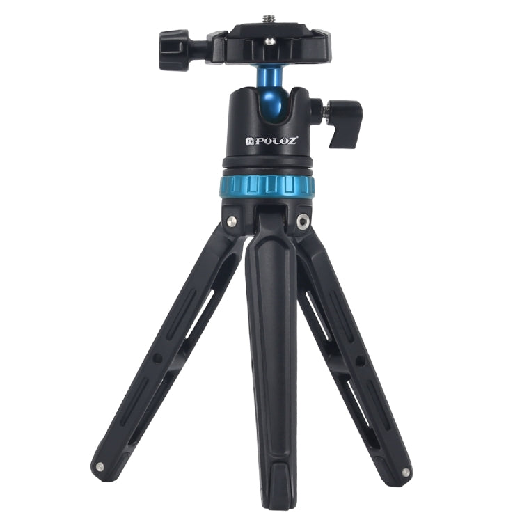 PULUZ Pocket Mini Adjustable Metal Desktop Tripod Mount with 360 Degree Ball Head for DSLR & Digital Cameras, Adjustable Height: 11-20.2cm, Tripod with Head(L)