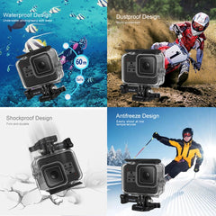 PULUZ 60m Underwater Depth Diving Case Waterproof Camera Housing for GoPro HERO8 Black, For GoPro HERO8 Black