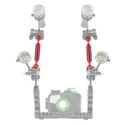 PULUZ 5 inch 13cm Length 20.8mm Diameter Dual Balls Carbon Fiber Floating Arm, Ball Diameter: 25mm, 5 inch Red, 5 inch Black, 5 inch Blue