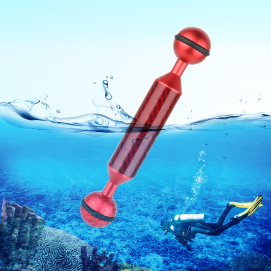 PULUZ 5 inch 13cm Length 20.8mm Diameter Dual Balls Carbon Fiber Floating Arm, Ball Diameter: 25mm, 5 inch Red, 5 inch Black, 5 inch Blue