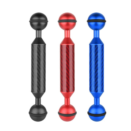 PULUZ 5 inch 13cm Length 20.8mm Diameter Dual Balls Carbon Fiber Floating Arm, Ball Diameter: 25mm, 5 inch Red, 5 inch Black, 5 inch Blue