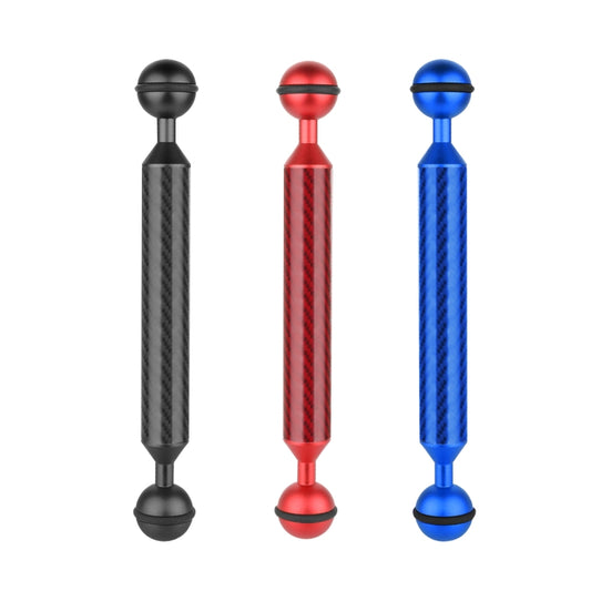 PULUZ  7 inch 18cm Length 20.8mm Diameter Dual Balls Carbon Fiber Floating Arm, Ball Diameter: 25mm, 7 inch Black, 7 inch Blue, 7 inch Red