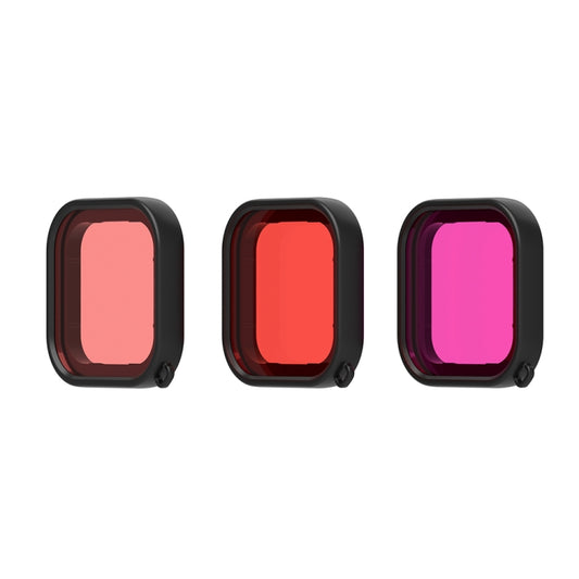 Filtro de lente de color para buceo con carcasa cuadrada PULUZ para GoPro HERO8 Black, para GoPro HERO8 Black