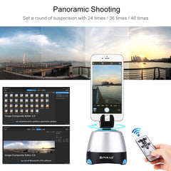 PULUZ Elektronischer Panoramakopf mit 360-Grad-Drehung und Fernbedienung für Smartphones, GoPro, DSLR-Kameras, Kopf, Panoramakopf, Kopf (AE)