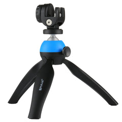 PULUZ Pocket Mini Tripod Mount with 360 Degree Ball Head & Phone Clamp for Smartphones, Tripod + Clamp