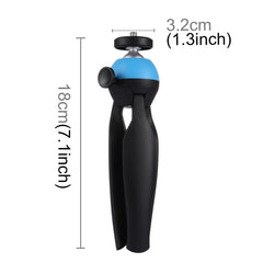 PULUZ Pocket Mini Tripod Mount with 360 Degree Ball Head & Phone Clamp for Smartphones, Tripod + Clamp