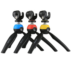 PULUZ Pocket Mini Tripod Mount with 360 Degree Ball Head & Phone Clamp for Smartphones, Tripod + Clamp