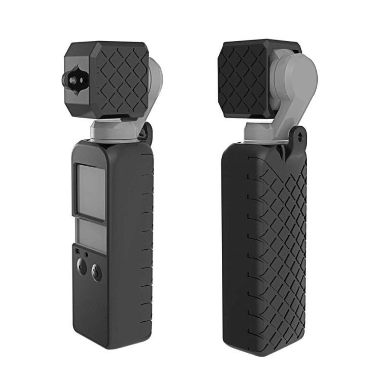 PULUZ  2 in 1 Diamond Texture Silicone Cover Case Set for DJI OSMO Pocket, For DJI OSMO Pocket