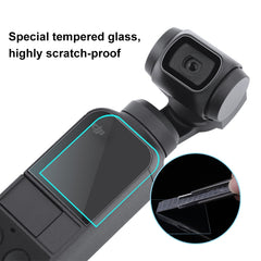 PULUZ 9H 2.5D HD Tempered Glass Lens Protector + Screen Film for DJI OSMO Pocket Gimbal, For DJI OSMO Pocket