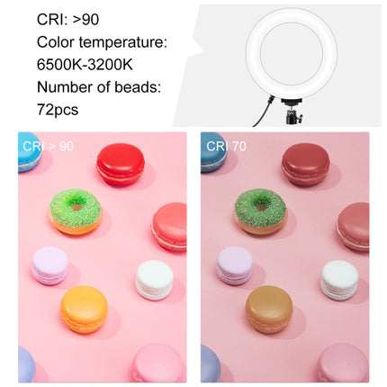 PULUZ 6.2 inch 16cm USB 3 Modes Dimmable LED Ring Vlogging Photography Video Lights with Tripod Ball Head