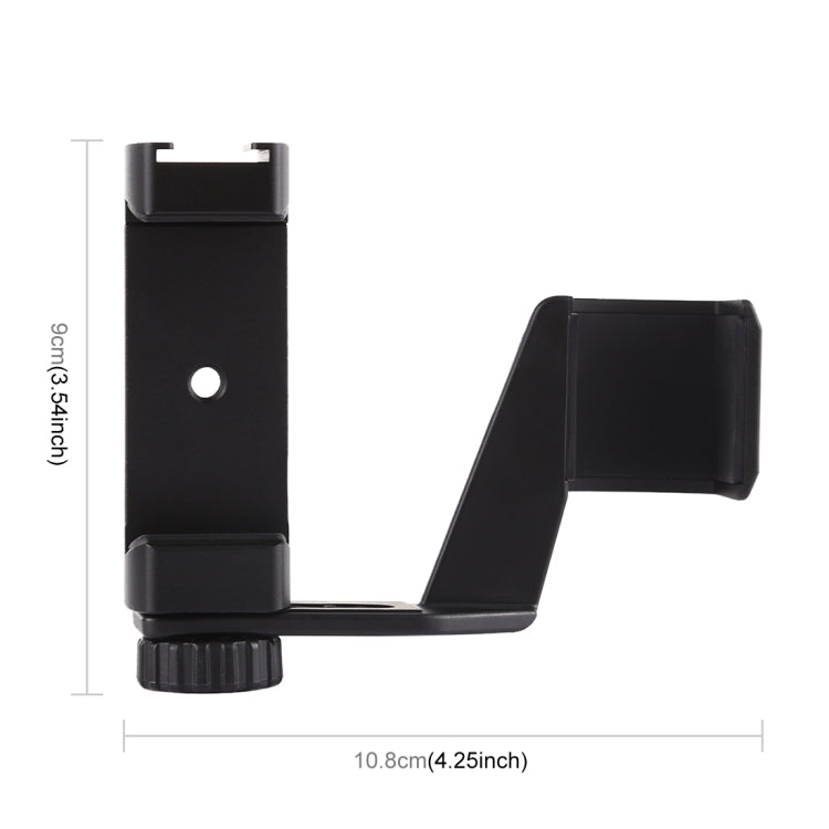 PULUZ Metal Phone Clamp Mount + Expansion Fixed Stand Bracket for DJI OSMO Pocket, Clamp+Fixed Stand