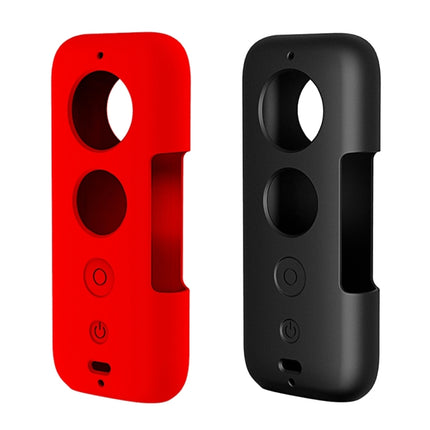 PULUZ Funda protectora de silicona con cubierta de lente para Insta360 ONE X, para Insta360 ONE X (negro), para Insta360 ONE X (rojo)