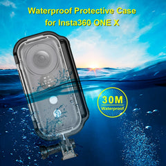 PULUZ 30m Underwater Waterproof Housing Protective Case for Insta360 ONE X, with Buckle Basic Mount & Screw, For Insta360 ONE X