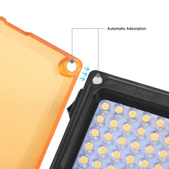 PULUZ Pocket 96 LEDs 860LM Professional Vlogging Photography Video & Photo Studio Light with White and Orange Magnet Filters Light Panel for Canon, Nikon, DSLR Cameras, 96 LED (AE), 104 LED