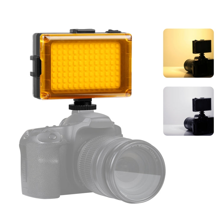 PULUZ Pocket 96 LEDs 860LM Professional Vlogging Photography Video & Photo Studio Light with White and Orange Magnet Filters Light Panel for Canon, Nikon, DSLR Cameras, 96 LED (AE), 104 LED