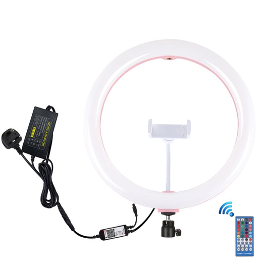 PULUZ 11.8 inch 30cm RGB Dimmable LED Ring Vlogging Selfie Photography Video Lights with Cold Shoe Tripod Ball Head & Phone Clamp (Pink), 12 inch RGB UK, 12 inch RGB US, 12 inch RGB AU, 12 inch RGB EU, 12 inch RGB(EU), 12 inch RGB(AU), 11.8 inch RGB(US)