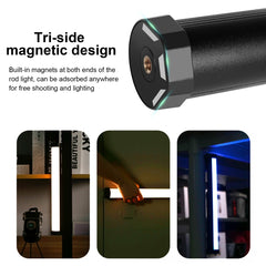 PULUZ 135 LEDs Photo Handheld Stick Light Full Color RGB Fill Light, 135 LEDs RGB Fill Light