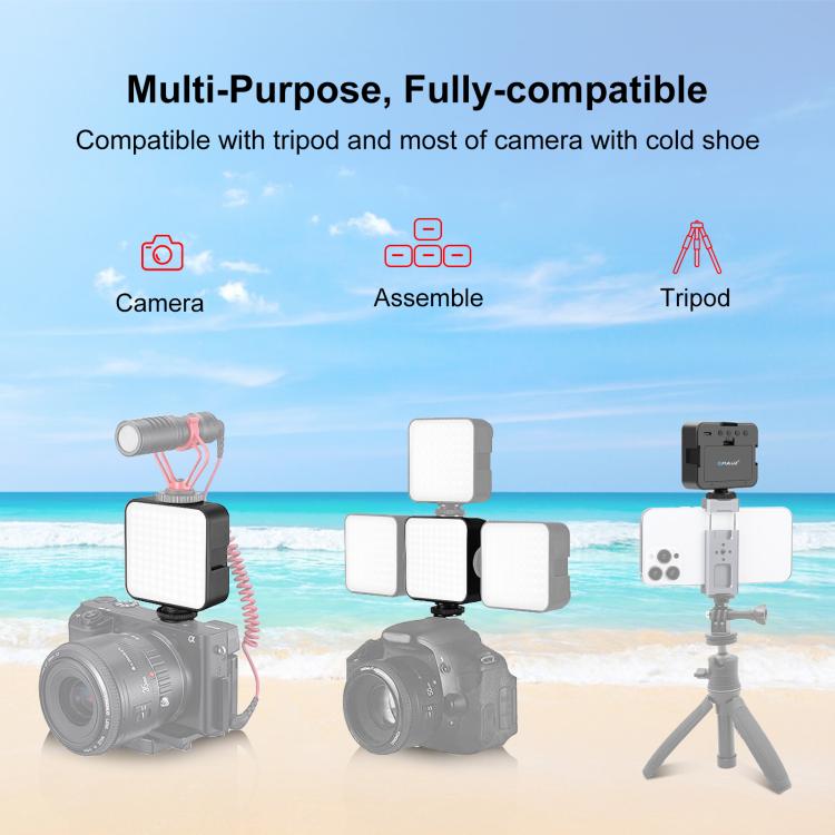 PULUZ 100 LED 5W Video Splicing Fill Light for Camera / Video Camcorder
