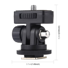 PULUZ 1/4 inch Screw Thread Cold Shoe Tripod Mount Adapter, Mount Adapter