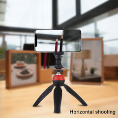 PULUZ 1/4 inch Screw Thread Cold Shoe Tripod Mount Adapter with Phone Clamp, Mount Adapter with Phone Clamp