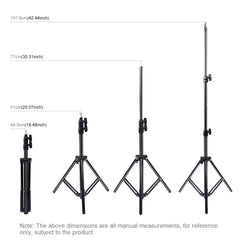 PULUZ 1.1m Height Tripod Mount Holder for Vlogging Video Light  Live Broadcast Kits, 1.1m Tripod