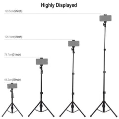 PULUZ Shutter Remote Selfie Stick Tripod Mount Holder for Vlogging Live Broadcast, PU420, PU420F