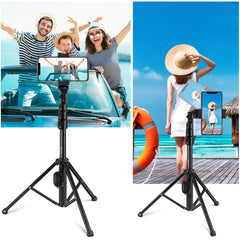 PULUZ Shutter Remote Selfie Stick Tripod Mount Holder for Vlogging Live Broadcast, PU420, PU420F