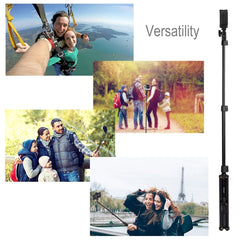 PULUZ Shutter Remote Selfie Stick Tripod Mount Holder for Vlogging Live Broadcast, PU420, PU420F