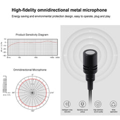 PULUZ 3.5mm Jack Lavalier Omnidirectional Condenser Recording Video Microphone, Length: 6m, Lavalier Microphone