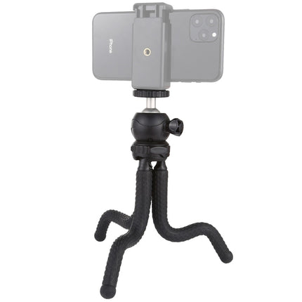 Trípode flexible PULUZ Mini Octopus con cabezal esférico para cámaras SLR, GoPro, teléfonos móviles, tamaño: 25 cm x 4,5 cm, trípode de 25 cm (EE. UU.), trípode de 25 cm