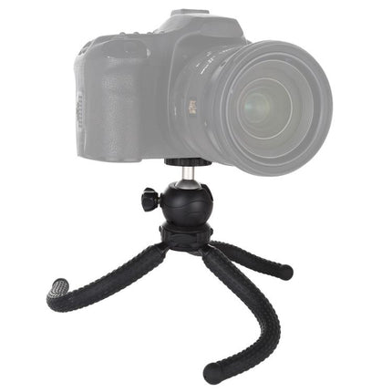 Trípode flexible PULUZ Mini Octopus con cabezal esférico para cámaras SLR, GoPro, teléfonos móviles, tamaño: 25 cm x 4,5 cm, trípode de 25 cm (EE. UU.), trípode de 25 cm