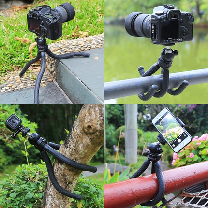 Trípode flexible PULUZ Mini Octopus con cabezal esférico para cámaras SLR, GoPro, teléfonos móviles, tamaño: 30 cm x 5 cm, trípode de 30 cm