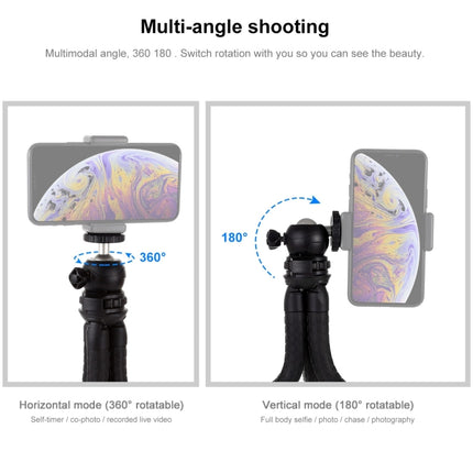 Trípode flexible PULUZ Mini Octopus con cabezal esférico para cámaras SLR, GoPro, teléfonos móviles, tamaño: 30 cm x 5 cm, trípode de 30 cm