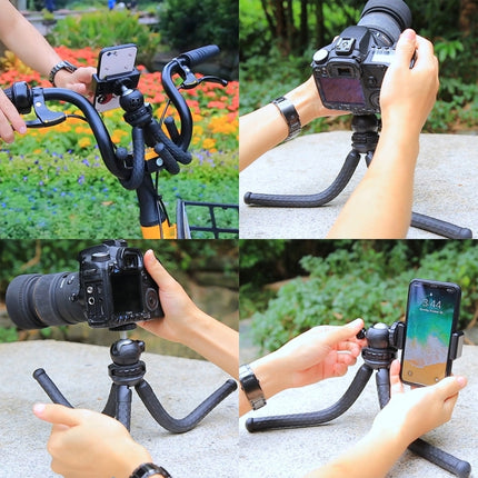 Trípode flexible PULUZ Mini Octopus con cabezal esférico para cámaras SLR, GoPro, teléfonos móviles, tamaño: 30 cm x 5 cm, trípode de 30 cm